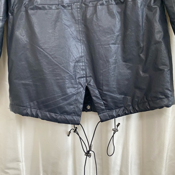 Free Ship. SAM hudson coat in NAVY white fur trim. - Picture 8 of 13